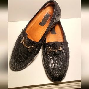 Zelli Black Crocodile Leather